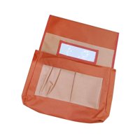 Bothyi - Bolsa De Almacenamiento Con Bolsillo Para Respaldo De Silla, Bolsa Para Silla, Para Útiles Escolares De Oficina, Preescolar, Color Naranja