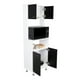 thumbnail image 4 of Mueble Microonad 4 Puertas Fm-011b Blanco Y Negro, 4 of 6