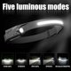 thumbnail image 5 of Linterna frontal ALFU LED recargable, 350 lúmenes, 5 modos de luz, 5 of 6