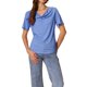 thumbnail image 1 of INSPIRE CHIC Top de Mujer con Cuello de Tortuga de Manga Corta Casual y Elástico M Azul, 1 of 6
