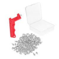Magideal - Reemplazo De Clavos De De Material Acero Inoxidable Con Llave De Clavos 120 Piezas Clavos De Repuesto De 1/4 Pulgadas Para De Carreras Plata