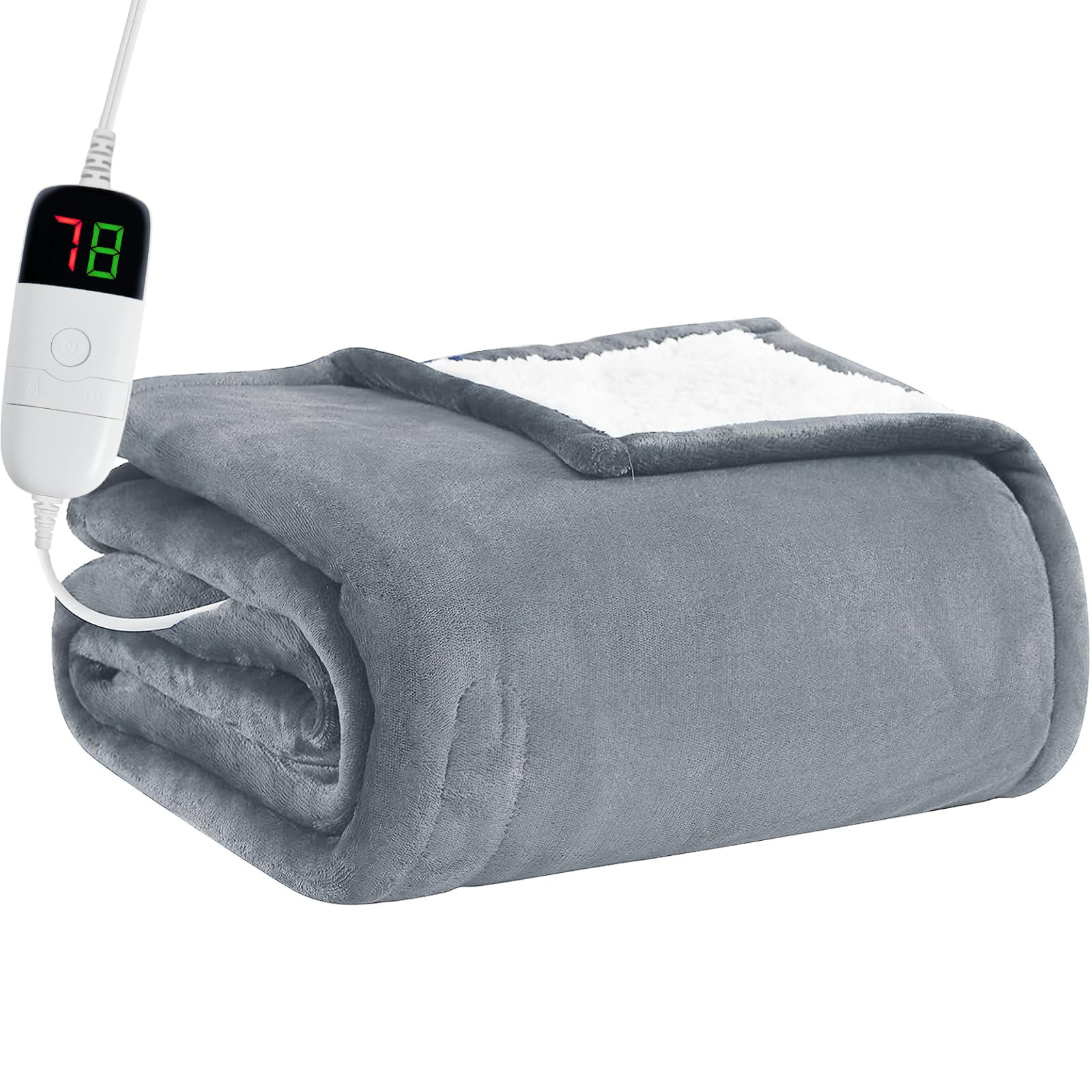 Manta Eléctrica Calefactada Bomova 50 X 150 Cm, 10 Niveles