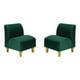 thumbnail image 1 of Set Poltrona Soft 1C Felpa 01 Verde Botella, 1 of 5