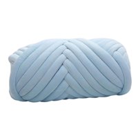 Magideal - Hilo Grueso De Algodón Y Poliéster Para Tejer Brazo De Tejer Hilo De Tejer A 250G Hilo Voluminoso Lavable Para Manta, Almohada, Fabricación , Azul Claro