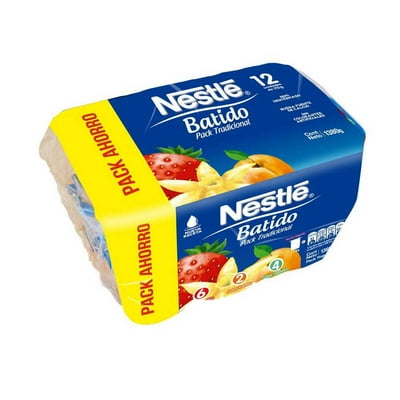 Yoghurt Batido Mix Sabores Multipack Pote 12 Un X 115 G Nestlé