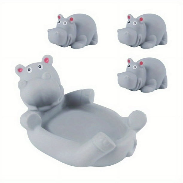 4pcs Baby Bath Toys, Hippo Beach Bath Toys, Children's Water Toys, Swimming Beach Games, Children's Gifts, Boys Toys