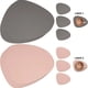 thumbnail image 4 of Set 4 Individuales + 4 Posavasos Impermeables Antimanchas 2 En 1 Rosa Gris, 4 of 10