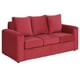 thumbnail image 2 of Sofa Kendy 3c Felpa 30 Rojo, 2 of 6
