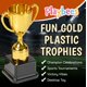 thumbnail image 2 of Juego de 6 copas de trofeo doradas Playbees de 18 cm, 2 of 7