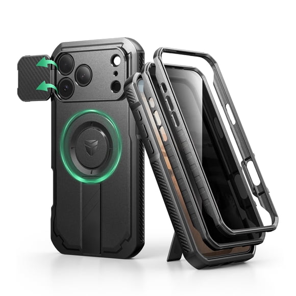 Funda Dexnor para iPhone 17 Pro Max con pantalla de privacidad negra