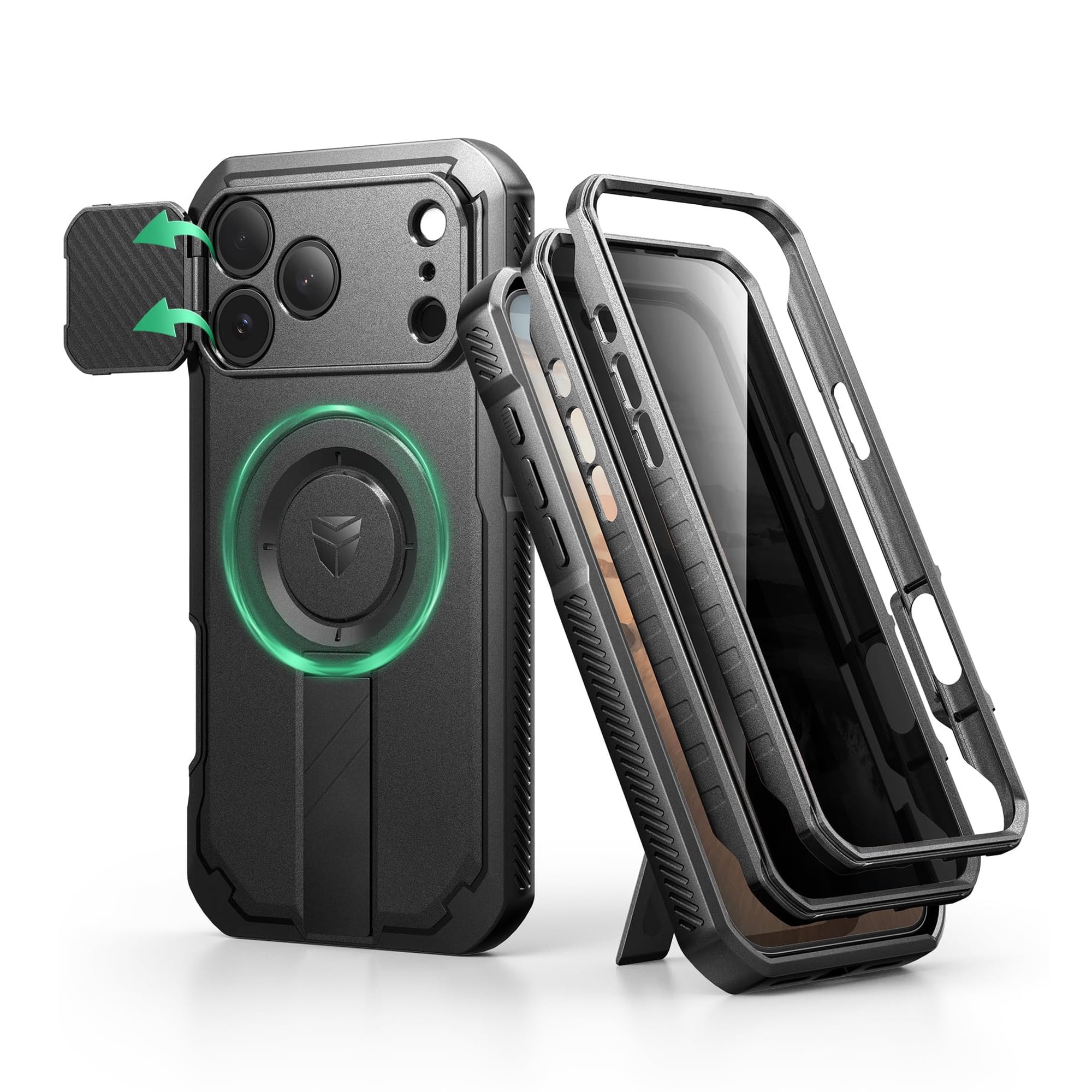 Funda Dexnor Para Iphone 17 Pro Max Con Pantalla De Privacidad Negra