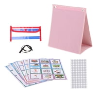 Bothyi - Horario Visual Para Niños, Tabla De Bolsillo Portátil Para Aula, Educación En Casa, Niños En Inglés