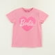 thumbnail image 1 of Polera Manga Corta Niña Rosado Logo Barbie, 1 of 4