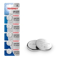 Batería Tenergy Cr1620, Pila De Botón De Litio De 3 V (5 Unidades)