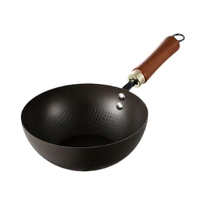 Magideal - Hierro Wok Salteado Sartén De Cocinera De Inducción Múltiples Cocineros De Cocinera Chino Sartén De Wok Para El Hotel Camping Kitchen Restaurante Casa 28 Cm