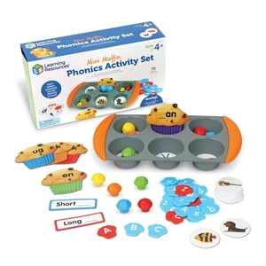 Set De Actividades Learning Resources Mini Muffin Phonics, 70 Piezas