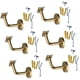 thumbnail image 3 of 6 Piezas De Soporte De Barandilla De Acero Inoxidable Para Escaleras De Pasillo, Soportes De Pasamanos De 6 Cm X 8 Cm, Curva Fija, 3 of 5
