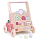 thumbnail image 1 of Par de paseadores de madera para bebés con forma de pera, aprendizaje, más de 12 m, rosa, 1 of 7