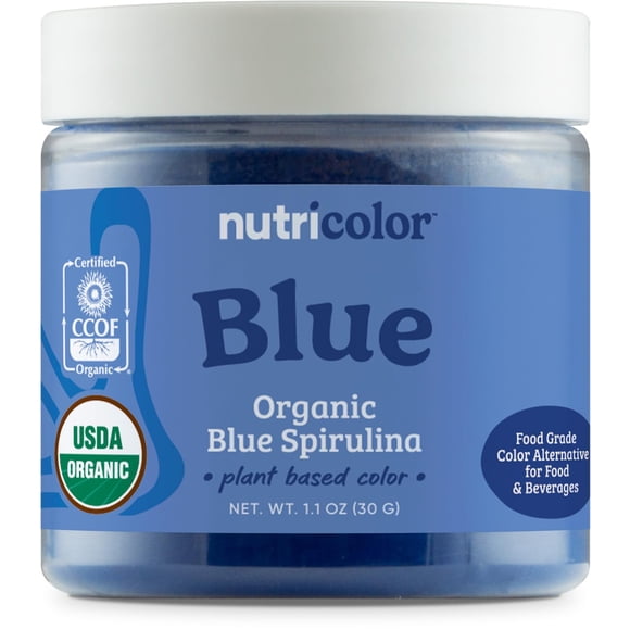 Suplemento herbario Nutricost Blue Spirulina 30g Organic