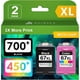 thumbnail image 1 of Cartuchos de Tinta AURASKY 67XL 2 Pack Negro Color para HP, 1 of 3