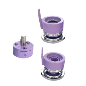 Magideal - Accesorios De Riel Deslizante Para Fabricación De Insignias, Suministros De Piezas De Botón, 1 Juego De Molde De Perforación Portátil Para Accesorios Púrpura 58Mm