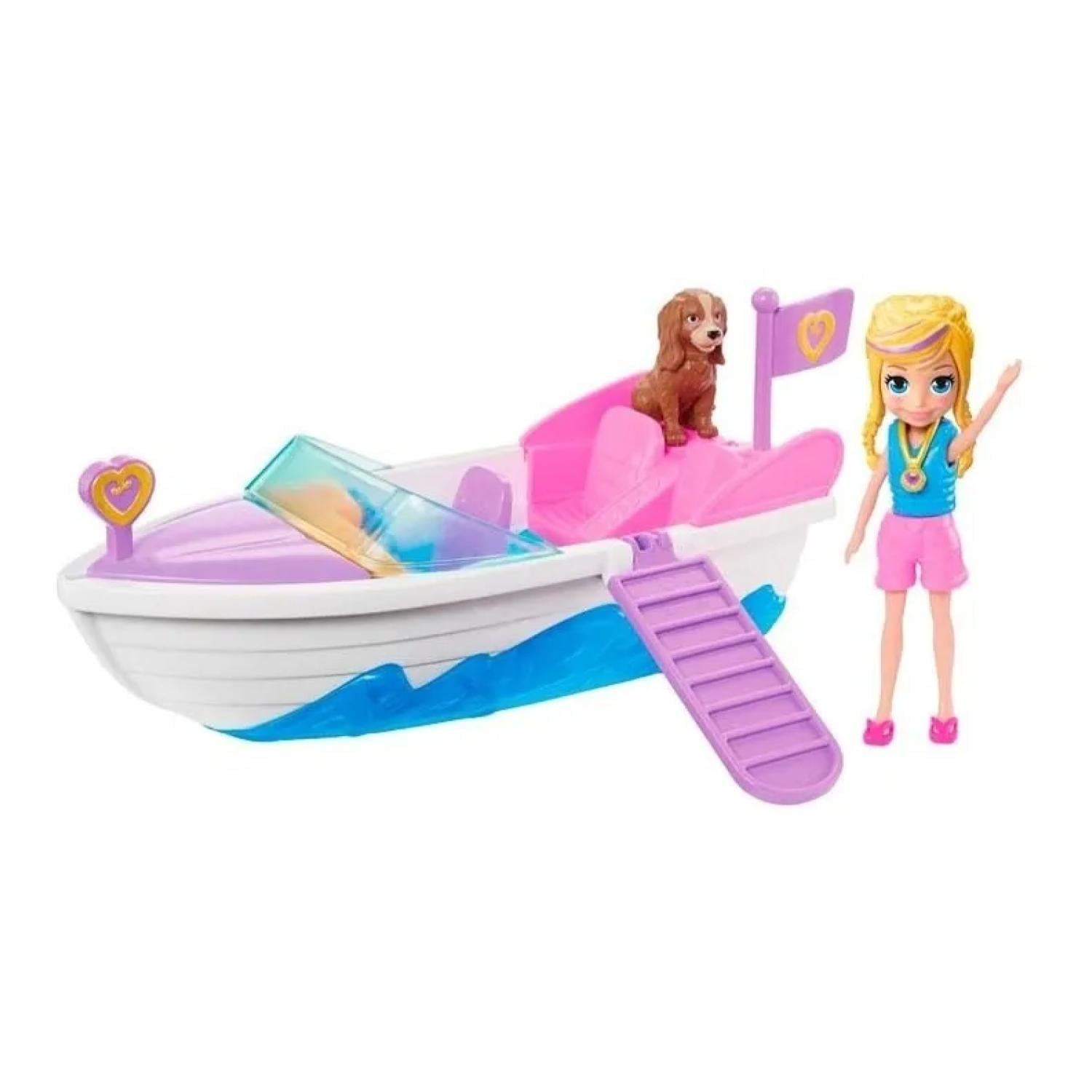 Mattel - Juguete Aventura Acuatica Lancha Infantil Polly Pocket