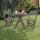 thumbnail image 3 of Set Juego Terraza Plegable Plastico Mesa + 2 Sillas Cafe, 3 of 6