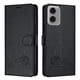 thumbnail image 1 of Funda tipo cartera FOXDOCK para Motorola Moto G24 4G/Moto G04 4G con soporte, ranuras, RFID, diseño de gato, 1 of 5