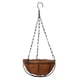 thumbnail image 4 of Colgante Maceta De Cesta De Coco Maceta Percha De Marco De Metal Negro 8 Pulgadas, 4 of 4