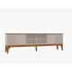 thumbnail image 2 of Rack Tv 100 Florencia 2 Mts Blanco Marfil - Café Mate, 2 of 6
