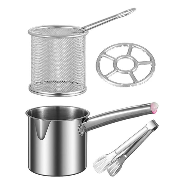 Olla Para Freidora, Canasto De Red Con Tapa, Freidora De Aceite Universal, Olla Para Freír, Estilo G