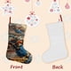 thumbnail image 3 of Paddington Tema: Calcetines de Navidad, fino lino blanco para colgar en escaleras y chimenea, decoración navideña para el hogar, regalo de Navidad. 45cm × 32cm, 3 of 5