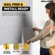 thumbnail image 2 of Tablero de corcho WallHero 150 cm × 91 cm – Baldosas de fieltro gris mármol, 2 of 6