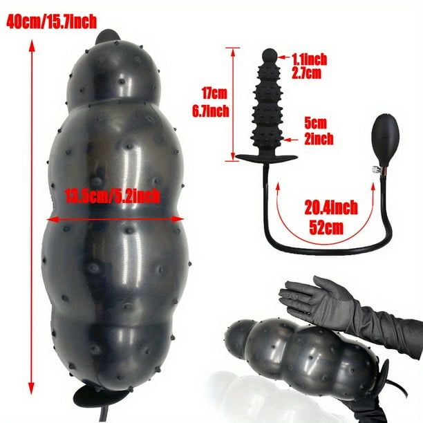 1pcs Adjustable Silicone Anal Plug with Quick Release Valve - Stretchable Butt Plug for Beginners and Advanced Users - Enhance Anal Pleasure for Women and Men