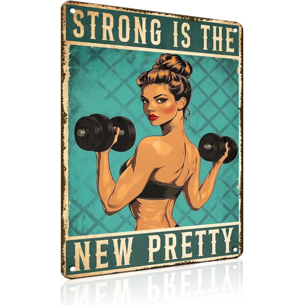 Letrero estaño metal gimnasio no dejas entrenar envejeces vintage arte pared hogar boxeo club 30x40cm