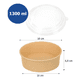 thumbnail image 2 of Bowl de cocina 1300ml bowl claro 1.3l - pack x 100, 2 of 3