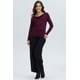 thumbnail image 4 of Polera Mujer Drapeado Delantero Vino, 4 of 4