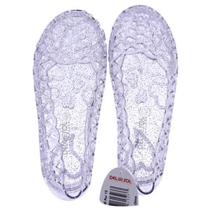 Delsol - Zapatos De Mezclilla Con Suela De Corazón Para Niña - Morado De Para Niños - Par De Zapatos