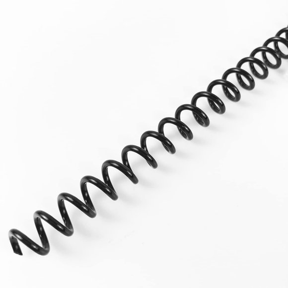 Bobinas de espiral Binditek 6 mm negro, paquete de 100, paso 4:1