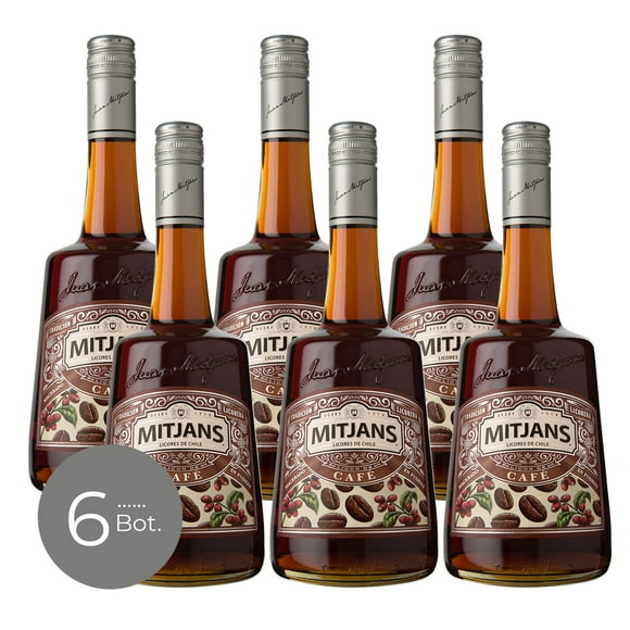 Pack x 6 Licor De Café Mitjans Mitjans 750 cc