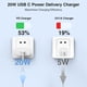 thumbnail image 3 of Cargador wabklove USB C de 20 W tipo C de pared con cable de 6 pies para iPhone, 3 of 7