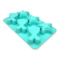 Genérico - Molde De Silicona Moldes Silicona Dulce Cola Sirena Estrella