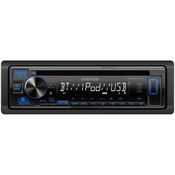 Radio Kenwood KDCBT370U CD Bluetooth USB AUX Single DIN
