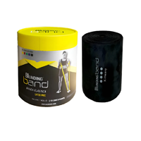 Banda Elástica Ejercicios Rollo De 45 Mts Negro Blunding Negro