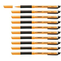 Rollerball De Gel Stabilo Pointvisco, 0,5 Mm, Caja De 10 Unidades, Color Negro