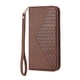thumbnail image 5 of Funda Flip FOXDOCK para Samsung Galaxy S21 FE , Estilo Billetera con Diseño Rombo, Correa de Mano y Soporte, Uso Diario, 5 of 6