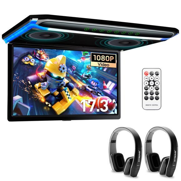 Monitor de coche XTRONS 17,3" FHD 1080p HDMI IR Auriculares