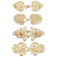 Ioensy - 4 Piezas Suéter Chal Boca De Pato Clips Cierres De Capa Para Niñas Cárdigan Capa Dorado