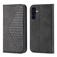 Funda Flip Foxdock Para Samsung Galaxy A24 4G , Estilo Billetera Con Diseño Rombo, Correa De Mano Y Soporte, Uso Diario