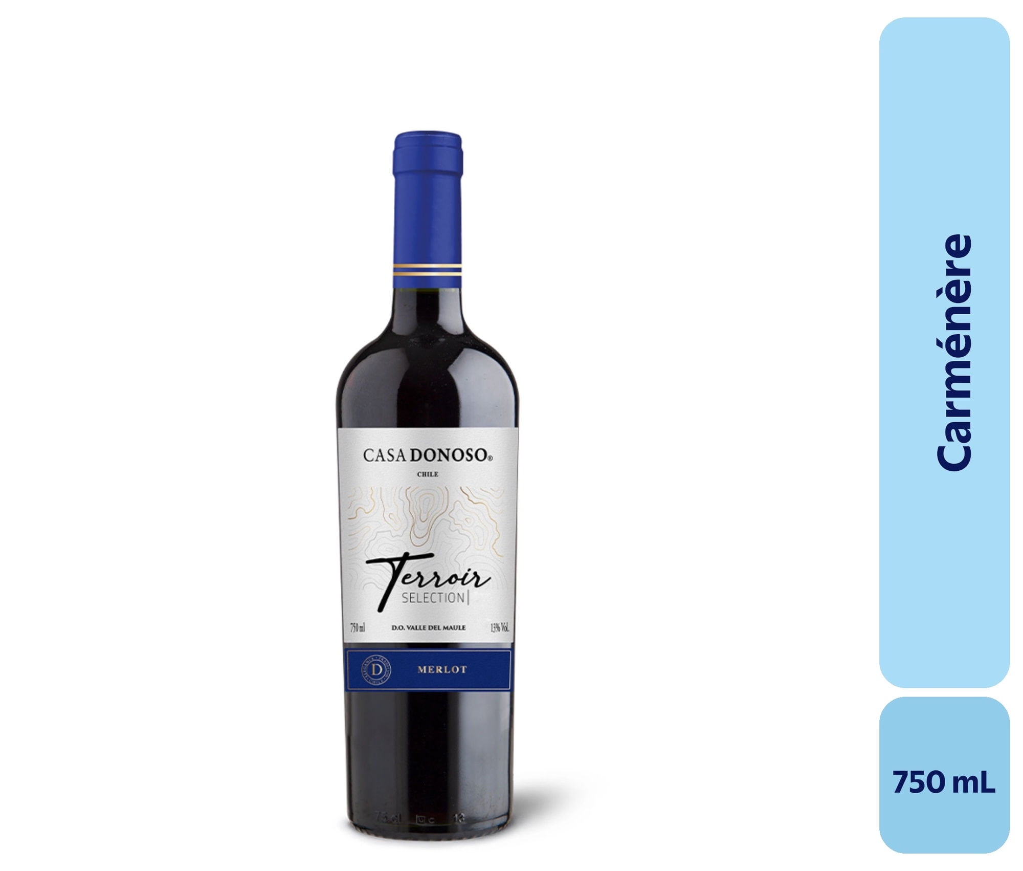 Vino Tinto Carménère Gran Reserva 14° Botella 750 ml Casa Donoso
